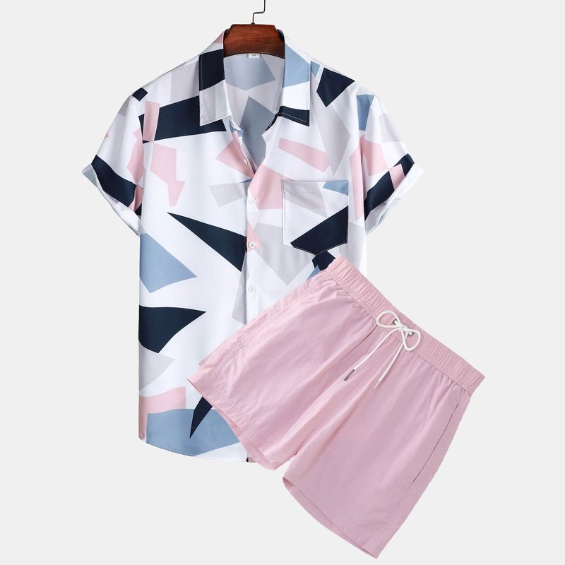 Geometric Shirt and Shorts