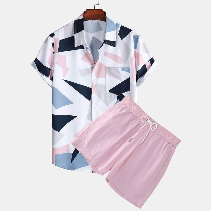 Geometric Shirt and Shorts