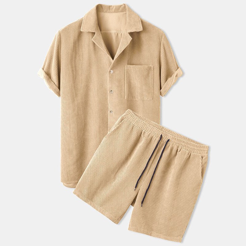 Corduroy Short Sleeved Shirt