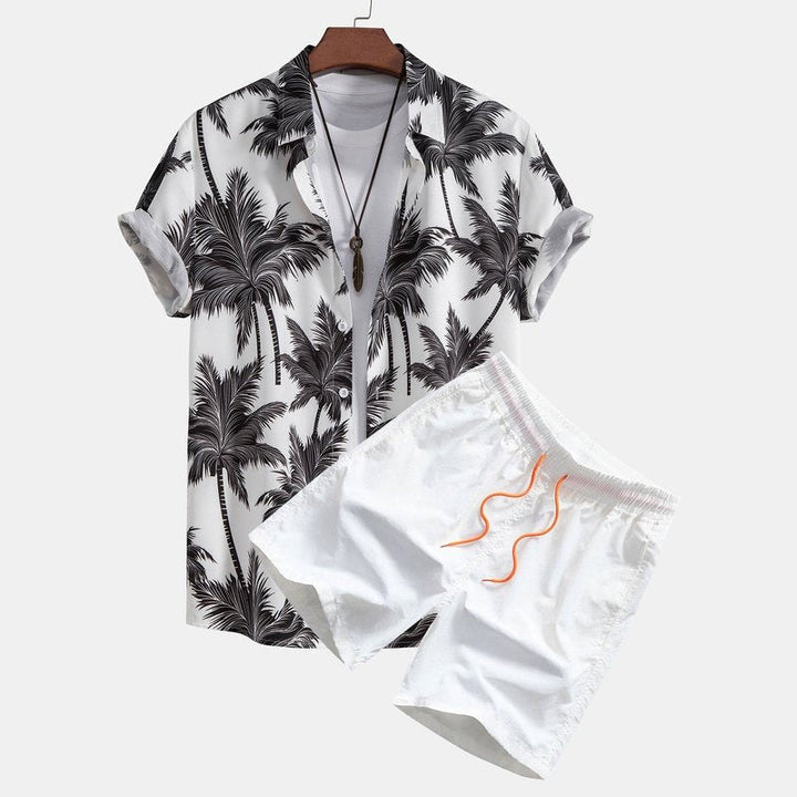 Palm Tree Print Shirt And Short