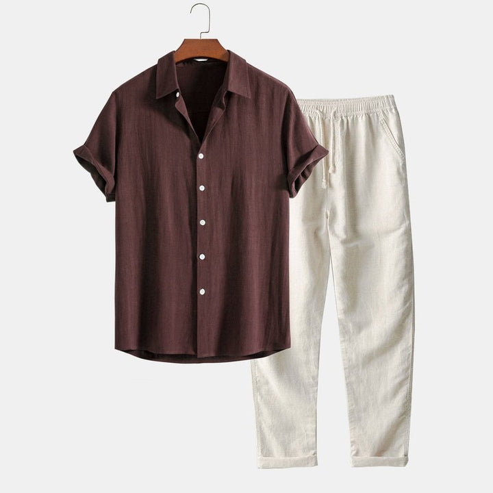 Linen Rayon Shirt And Pants