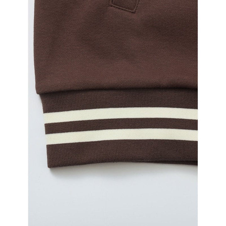 Jersey Contrast Preppy Jacket