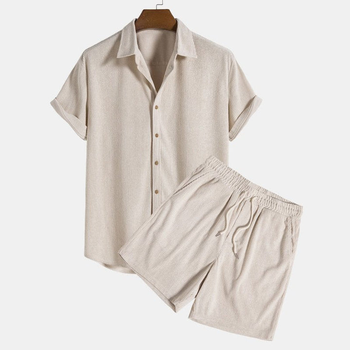 Corduroy Shirt And Shorts