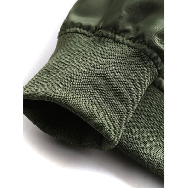 Men Zip Up Bomber Jacket