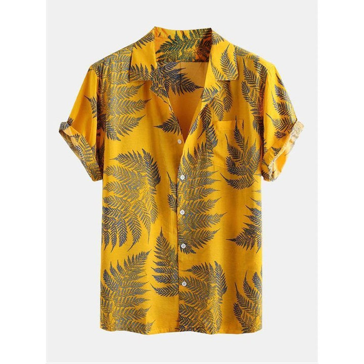 Tropical Plants Print Shirts