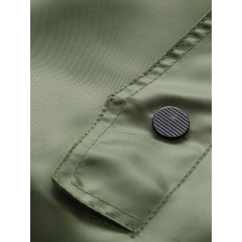 Men Zip Up Bomber Jacket