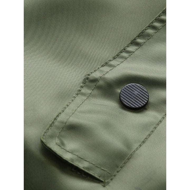 Men Zip Up Bomber Jacket