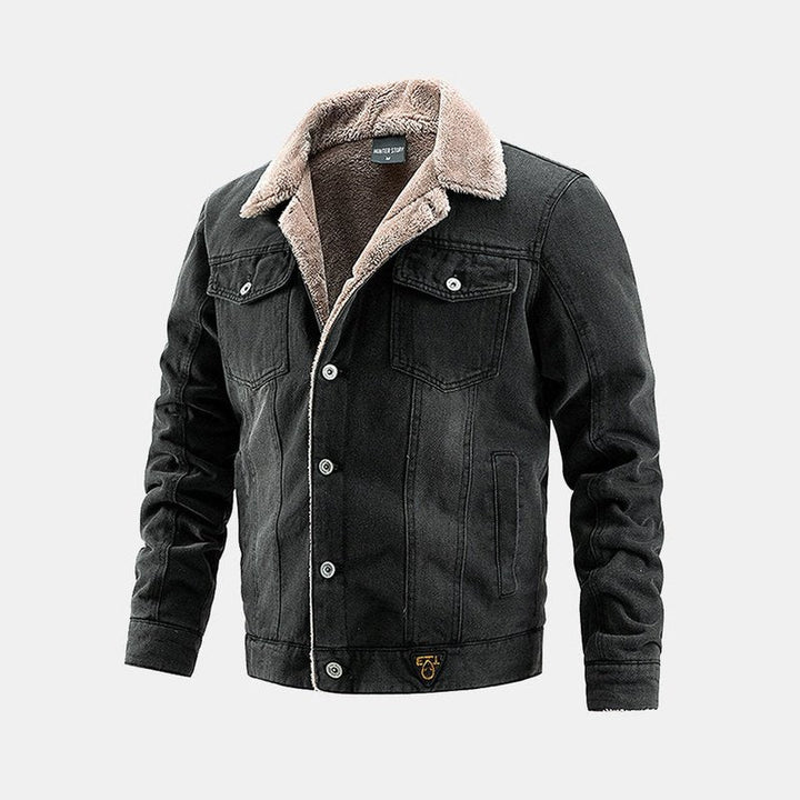 Regular Faux Fur Denim Jacket