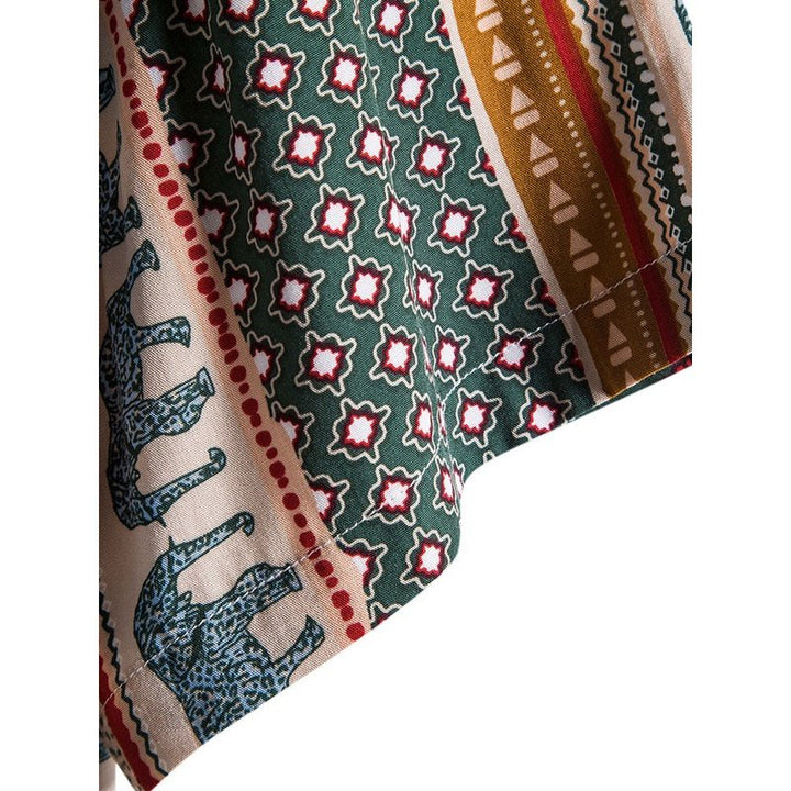 Elephant Geometric Print Shirt