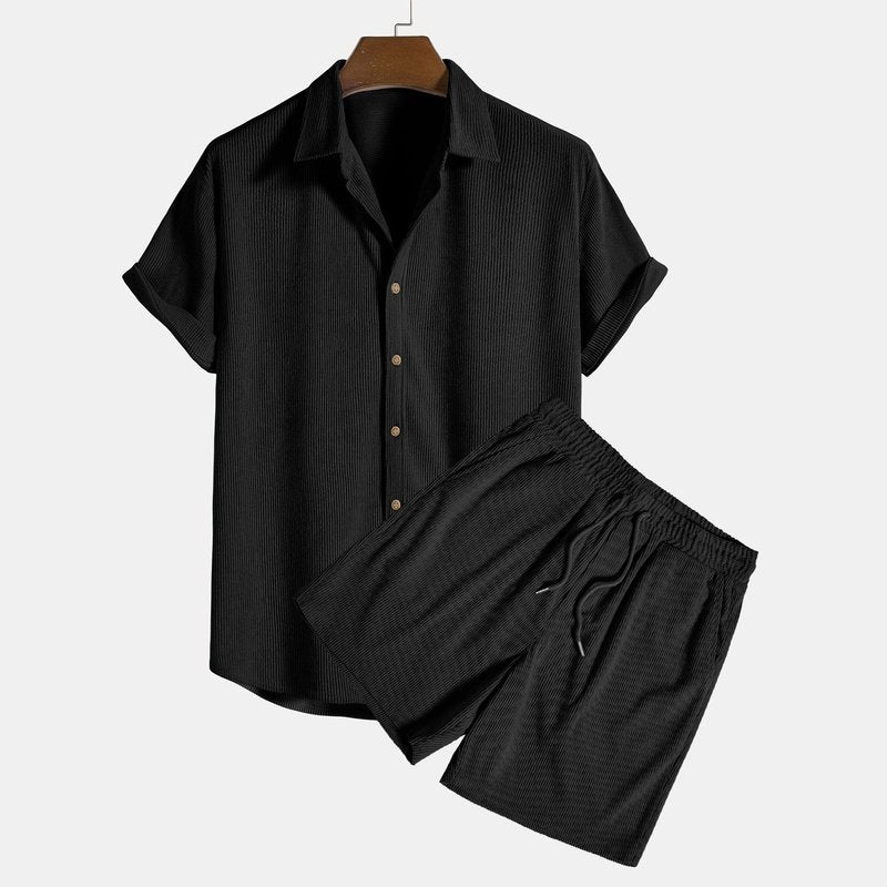 Corduroy Shirt And Shorts