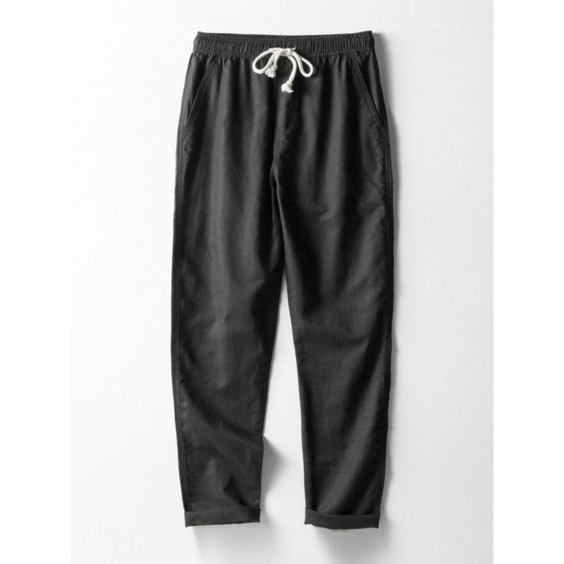Straight Leg Linen Pants