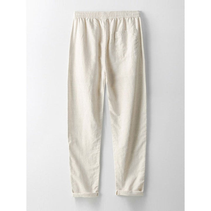 Straight Leg Linen Pants