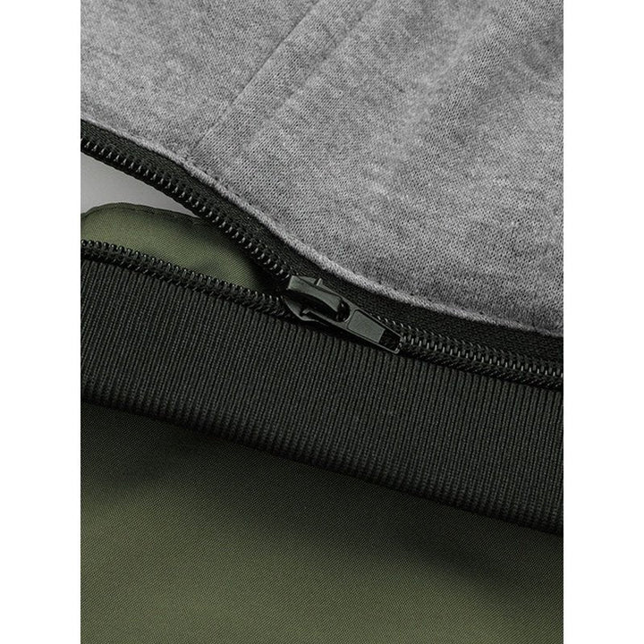 Detachable Hooded Bomber Jacket