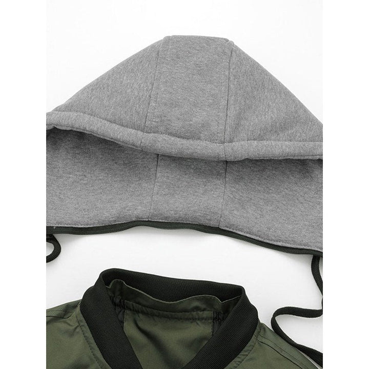 Detachable Hooded Bomber Jacket