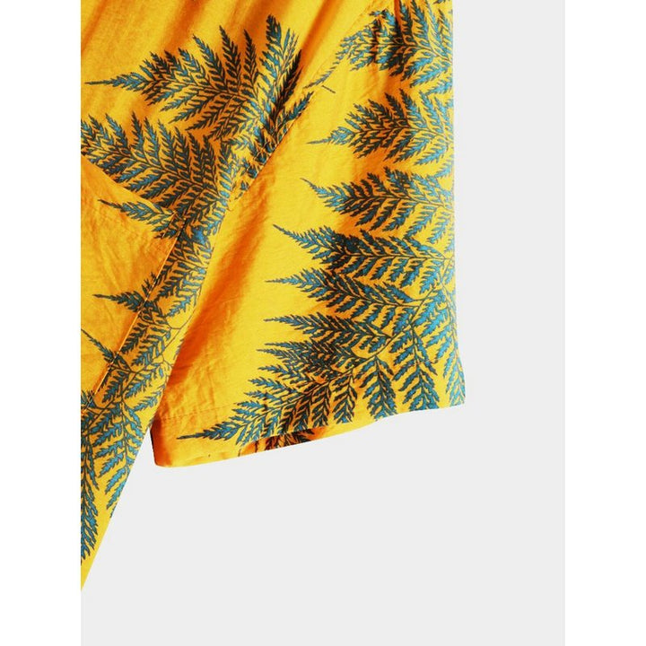 Tropical Plants Print Shirts