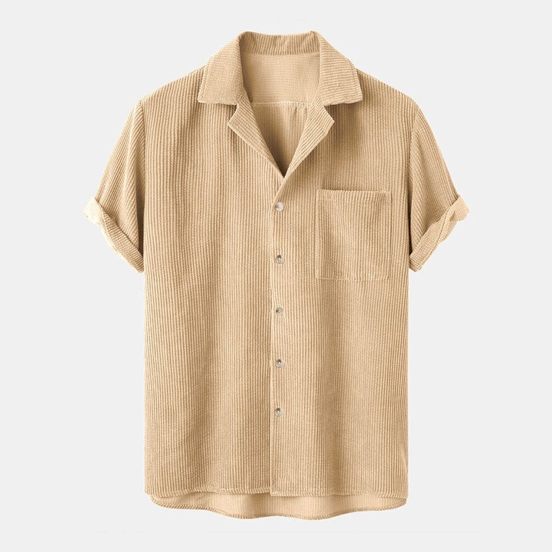 Corduroy Short Sleeved Shirt