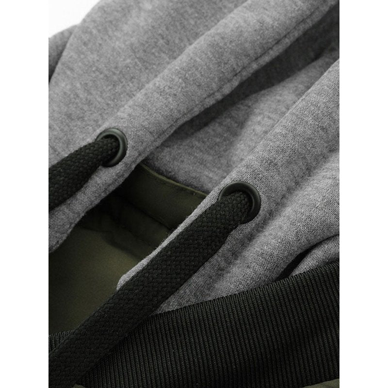 Detachable Hooded Bomber Jacket
