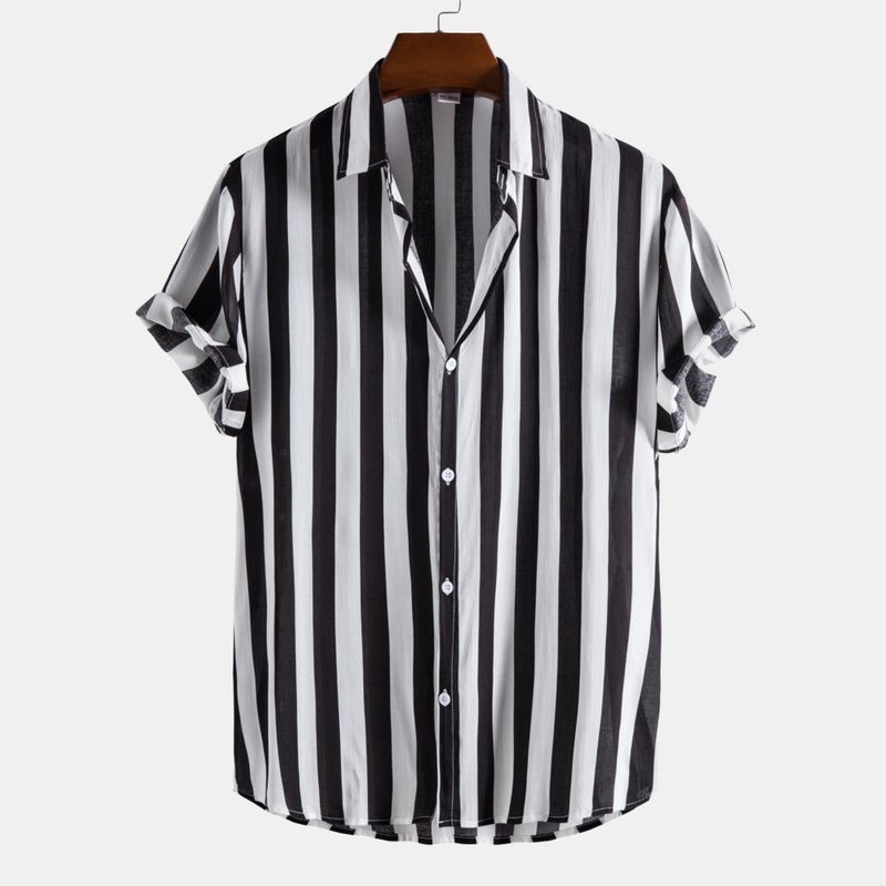 Wide Stripes Cotton Shirts
