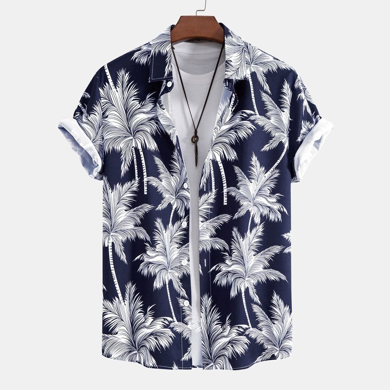 Palm Tree Print Shirt And Short
