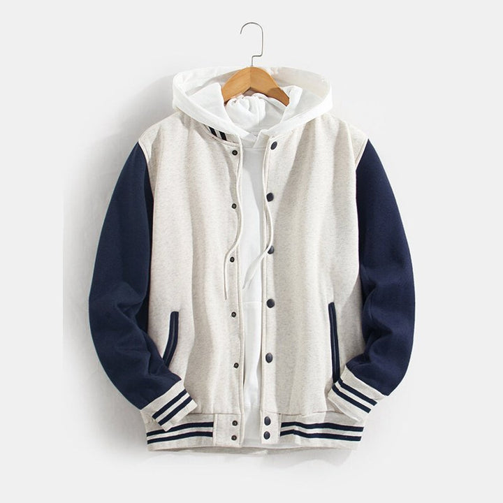 Contrast Baseball Jacket