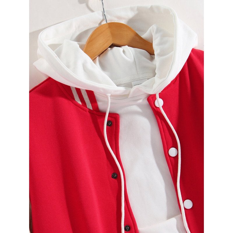 Contrast Baseball Jacket