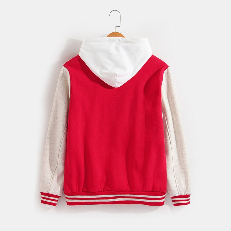 Contrast Baseball Jacket