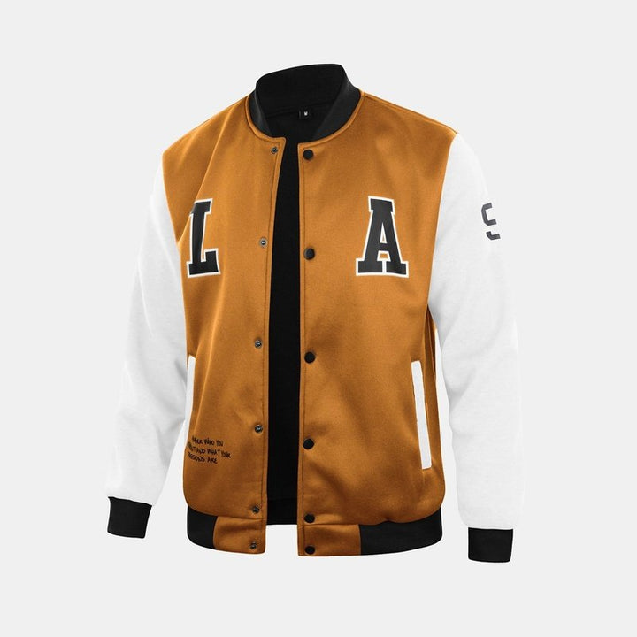 LA Print Baseball Jacket