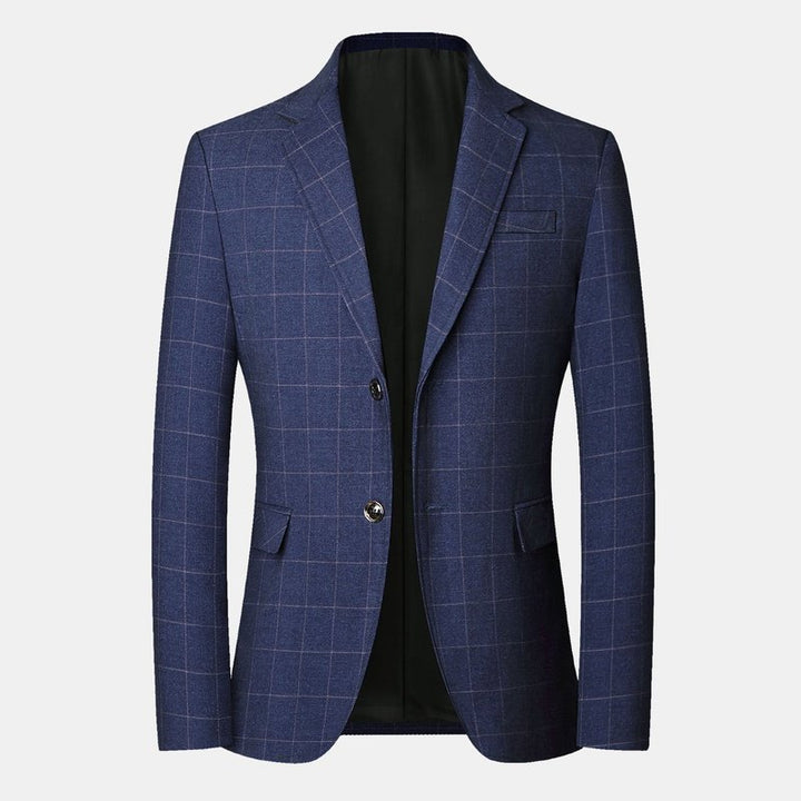 Man Plaid Blazer