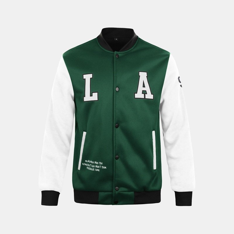 LA Print Baseball Jacket