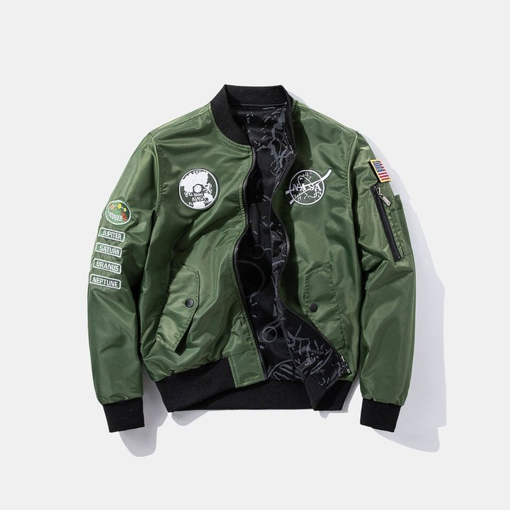 Reversible NASA Patch Jacket