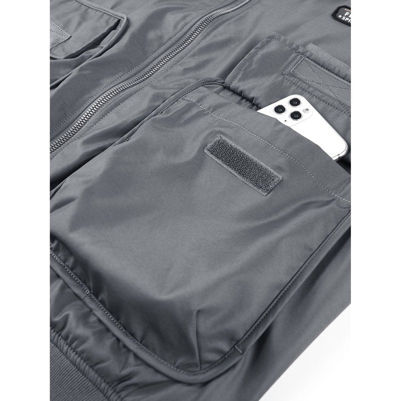 Multi Pockets Bomber Jacket