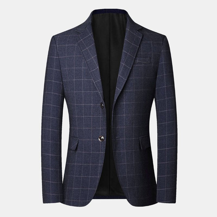Man Plaid Blazer