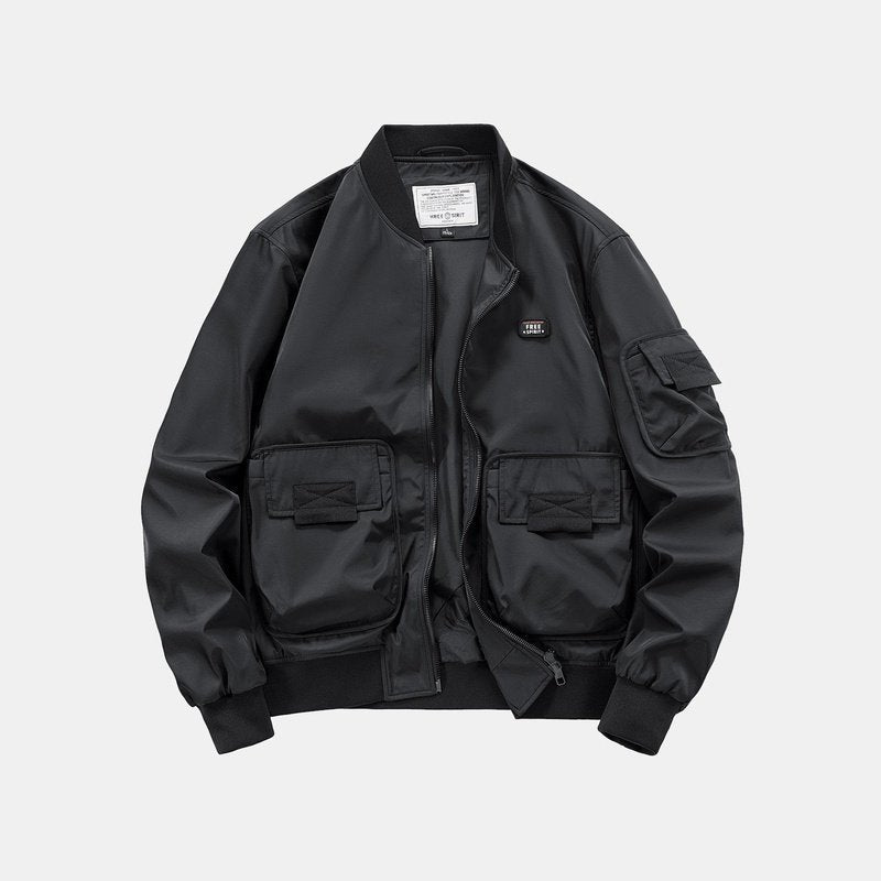 Multi Pockets Bomber Jacket