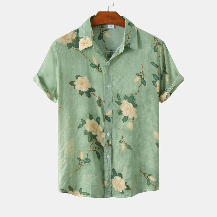 Floral Print Button Up Shirt