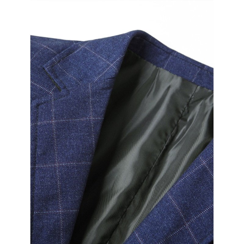 Man Plaid Blazer