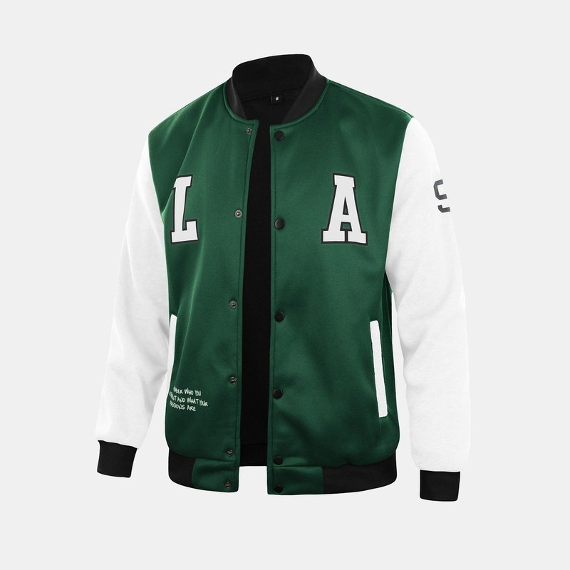LA Print Baseball Jacket