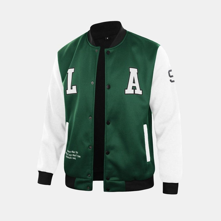 LA Print Baseball Jacket