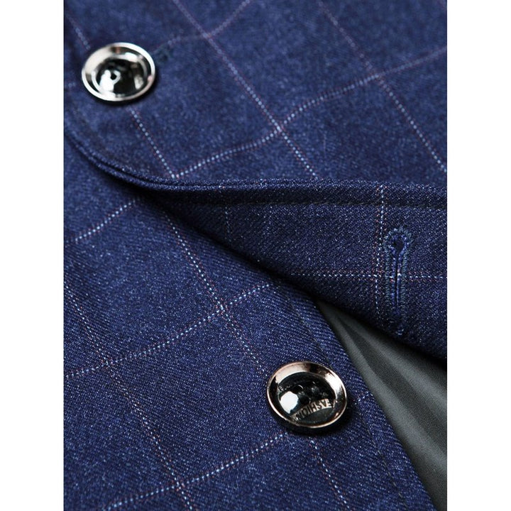 Man Plaid Blazer