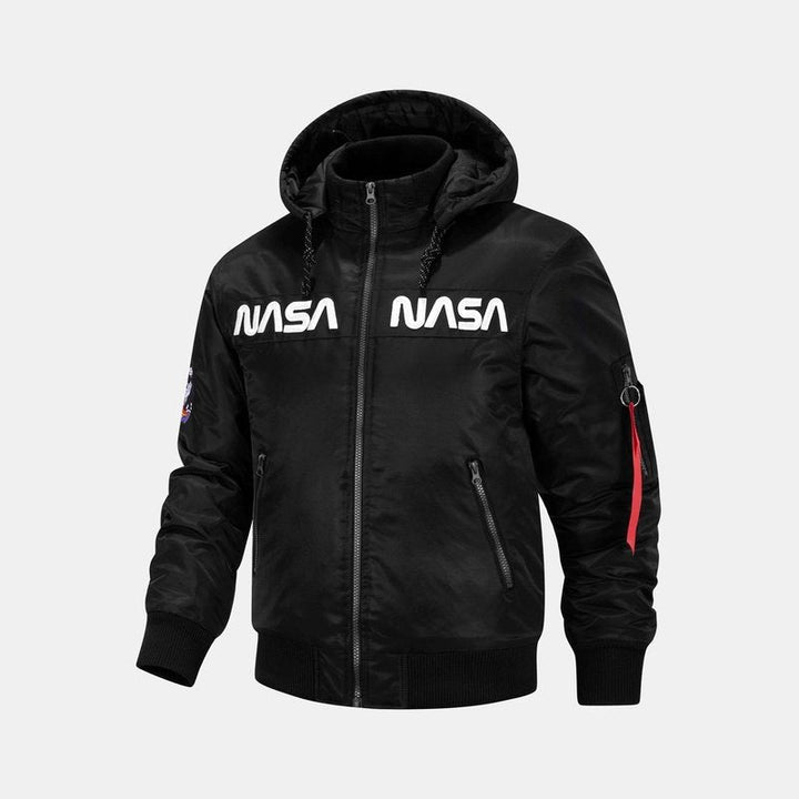 NASA Embroidery Hooded Jacket