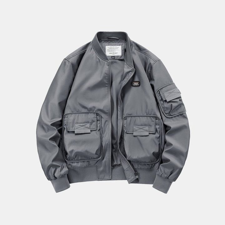 Multi Pockets Bomber Jacket