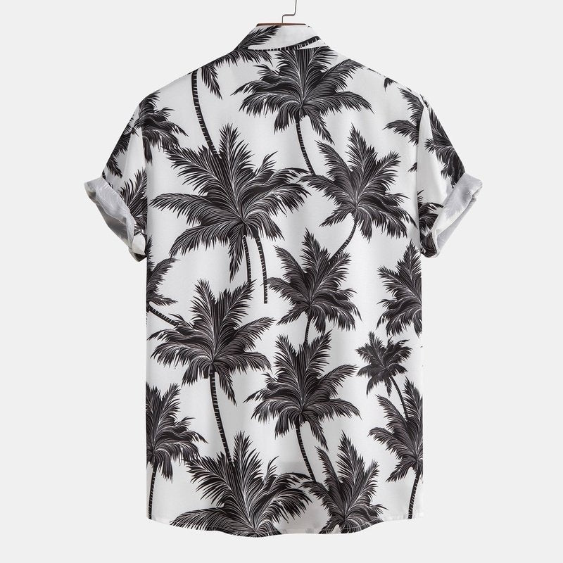 Palm Tree Print Shirt And Short