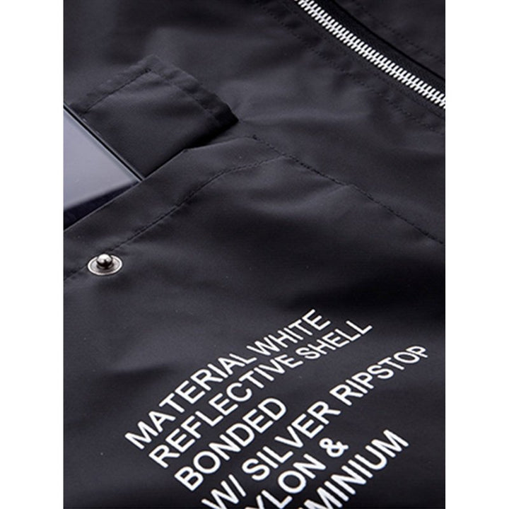 Oversized NASA Print Bomber Jacket