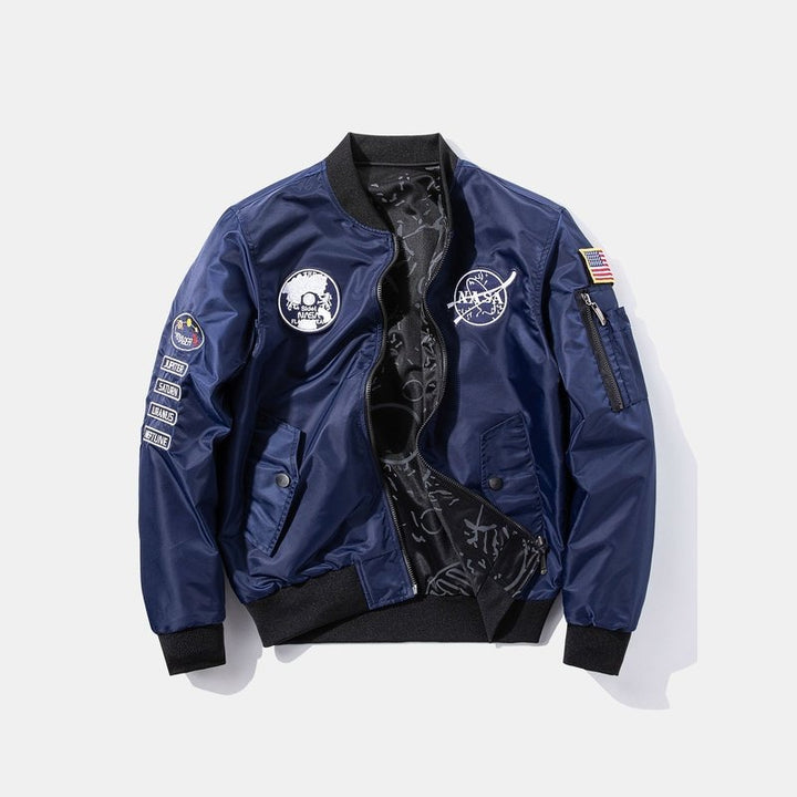 Reversible NASA Patch Jacket