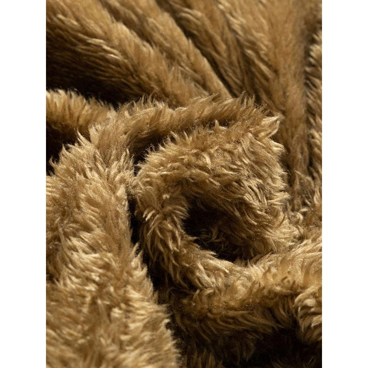 Faux Fur Collar Detachable Hooded Coat