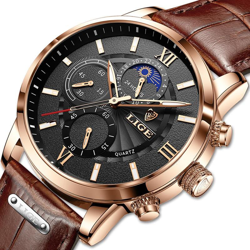 LIGE Classic Sports Watch